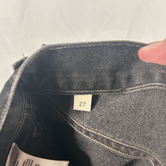 Citizens of Humanity Jeans Women's 27 Black Grey Button Fly High Rise Gia Ankle - Picture 13 of 13